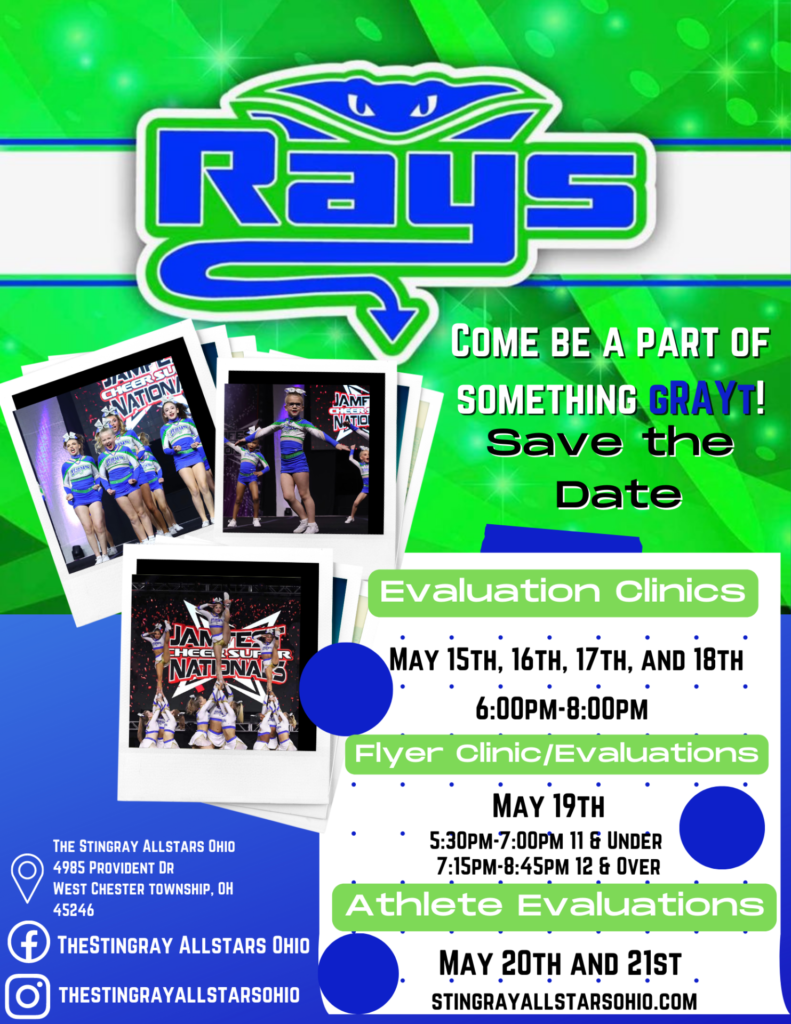 The Stingray Allstars Ohio – Cheerleading and Tumbling in West