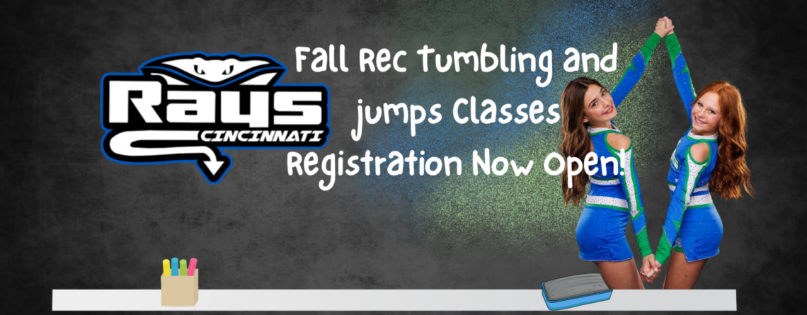 Fall Rec Classes – Now Open for Registration